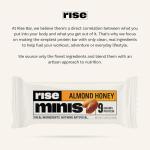 Rise Bar Almond Honey Mini Protein Bars, 24 Count