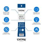 Think Jerky Original Beef Sticks - Keto Friendly Snack