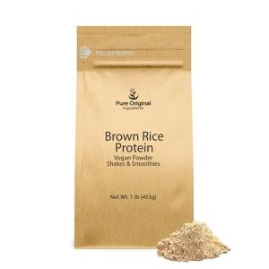 Brown Rice Vegan Protein Powder - Gluten Free 1 lb