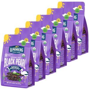 Lundberg Black Pearl Rice, Organic 6-Pack