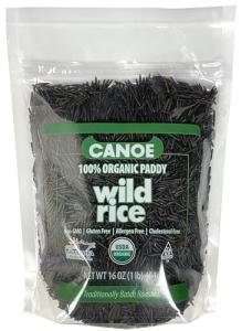 Canoe Organic Whole Grain Wild Rice, 1 lb