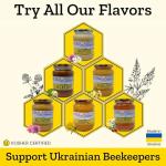 Pure Carpathian Raw Buckwheat Honey in Glass Jar