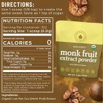 Organic Monk Fruit Sweetener, 3.5 oz Zero Calorie