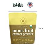 Organic Monk Fruit Sweetener, 3.5 oz Zero Calorie