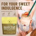 Organic Monk Fruit Sweetener, 3.5 oz Zero Calorie