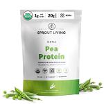 Organic Pea Protein Powder - Unflavored, Plant-Based