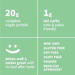 Organic Pea Protein Powder - Unflavored, Plant-Based