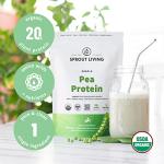 Organic Pea Protein Powder - Unflavored, Plant-Based