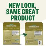 FGO Organic Ginger Tea Bags - 100 Count