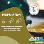 FGO Organic Ginger Tea Bags - 100 Count