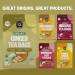 FGO Organic Ginger Tea Bags - 100 Count