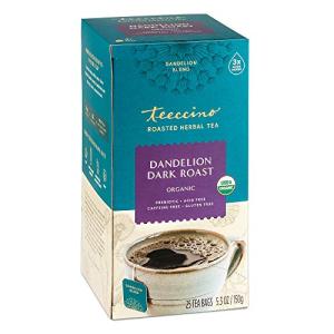 Teeccino Dark Roast Dandelion Herbal Tea Bags