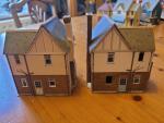 Set of Six 00 Gauge Residential Buildings