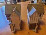 Set of Six 00 Gauge Residential Buildings