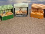 6 Market Stalls Model Railway Kit "00" Gauge