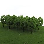 Pack of 70 Model Trees for Train Scenery