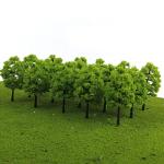 Pack of 70 Model Trees for Train Scenery