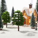 LIOOBO Miniature Trees for Model Railway Scenery
