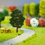 LIOOBO Miniature Trees for Model Railway Scenery