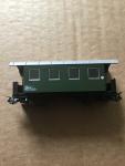 Liliput H0e Green Passenger Car Narrow Gauge