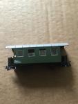 Liliput H0e Green Passenger Car Narrow Gauge