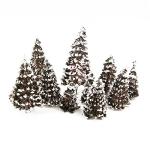 Yetaha 16Pcs Mixed Scale Cedar Trees for Dioramas