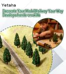 Yetaha 50PCS OO Gauge Pine Model Trees