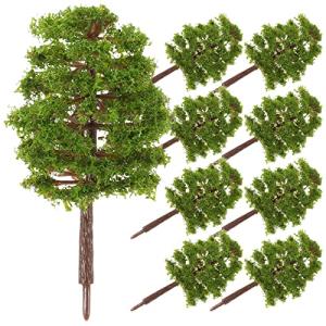 20 Plastic Green Trees for Model Scenery