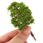 20 Plastic Green Trees for Model Scenery