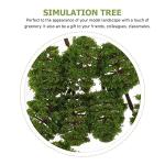 20 Plastic Green Trees for Model Scenery