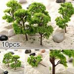 Pack of 10 Miniature Model Trees for Dioramas