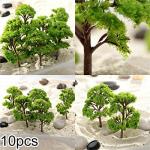Pack of 10 Miniature Model Trees for Dioramas