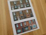 Terraced House Prints for 00 Gauge Model Railways