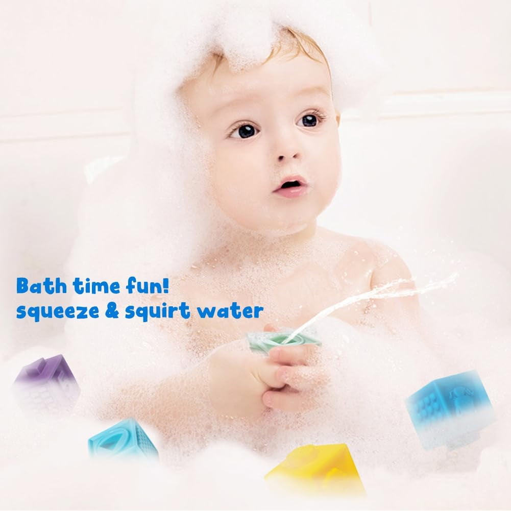 Soft Stacking Blocks for Baby Bath Play