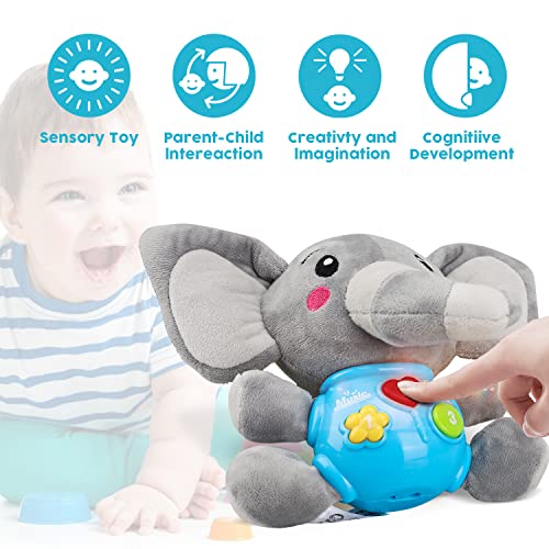 Plush Elephant Musical Toys for Infants 0-12 Months