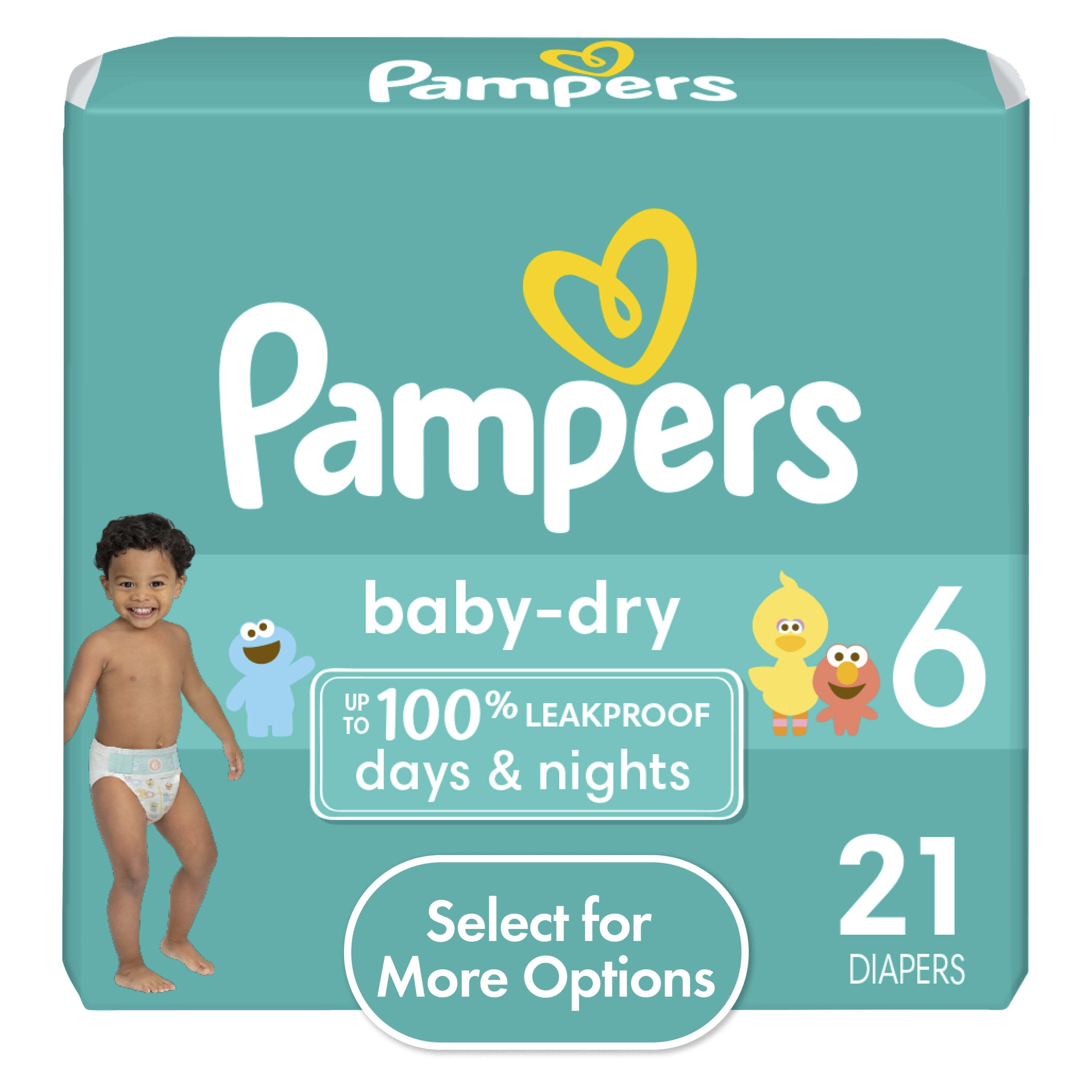 Pampers Baby Dry Size 6 Diapers, 21 Count