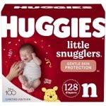 Huggies Little Snugglers Newborn Diapers, 128 Count