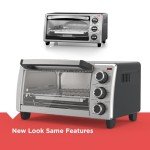 BLACK+DECKER 4-Slice Toaster Oven with 4 Functions