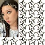 20 Star Hair Clips - Y2K Style Accessories