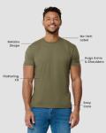 Olive Green Men's Classic Crew Neck Tee