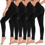 Campsnail High Waisted Tummy Control Leggings 4-Pack