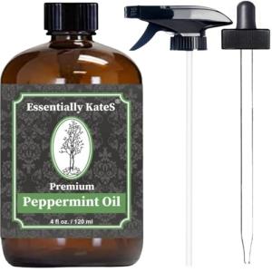 KateS Peppermint Essential Oil with Glass Bottle