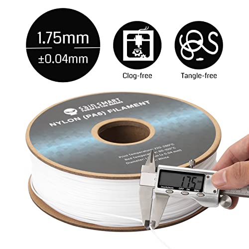 SainSmart 1.75mm White PA6 Nylon Filament 1kg