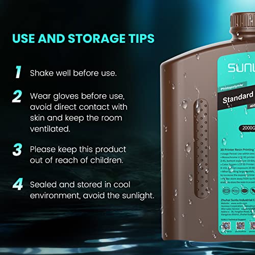 SUNLU 3000g Dark Grey 3D Printer Resin