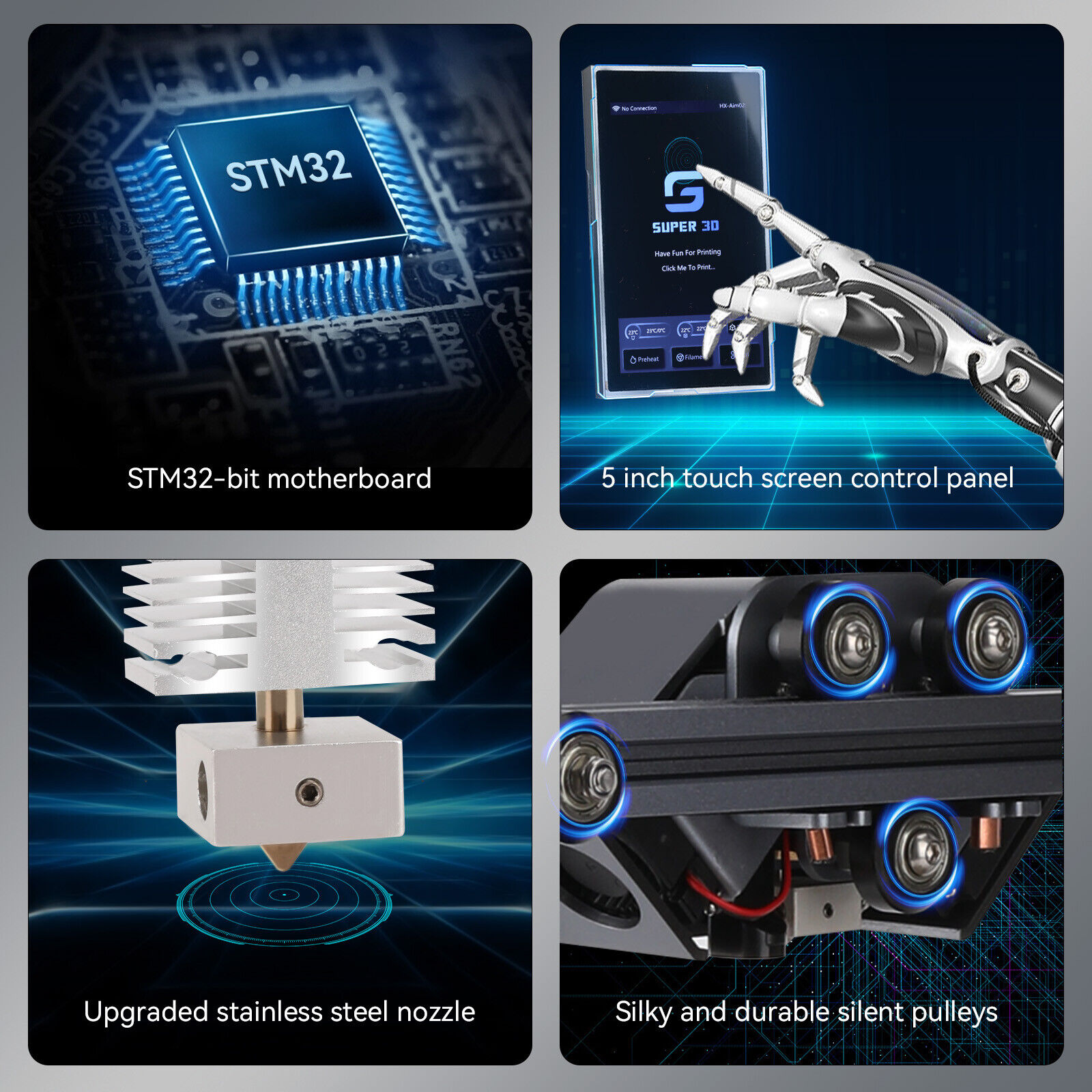 Auto Leveling 3D Printer with 25-Point Precision