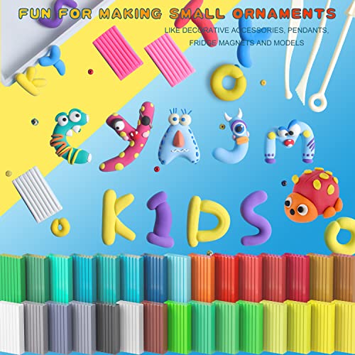 50 Colors Polymer Clay Kit for Kids