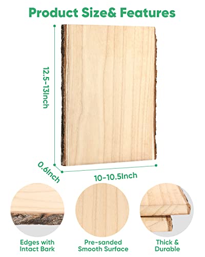 13 Inch Wood Slices for DIY Projects and Decor