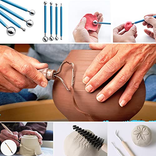 ReArt Air-Dry Clay with Pottery Tool Set