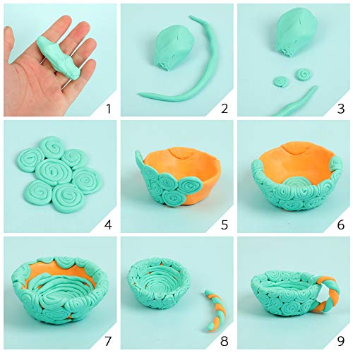 50 Color Polymer Clay Set for Kids and Artists