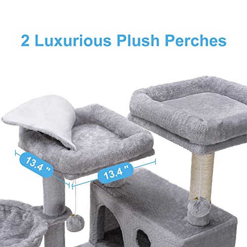 XL Cozy Cat Tower with Hammock and Scratching Posts